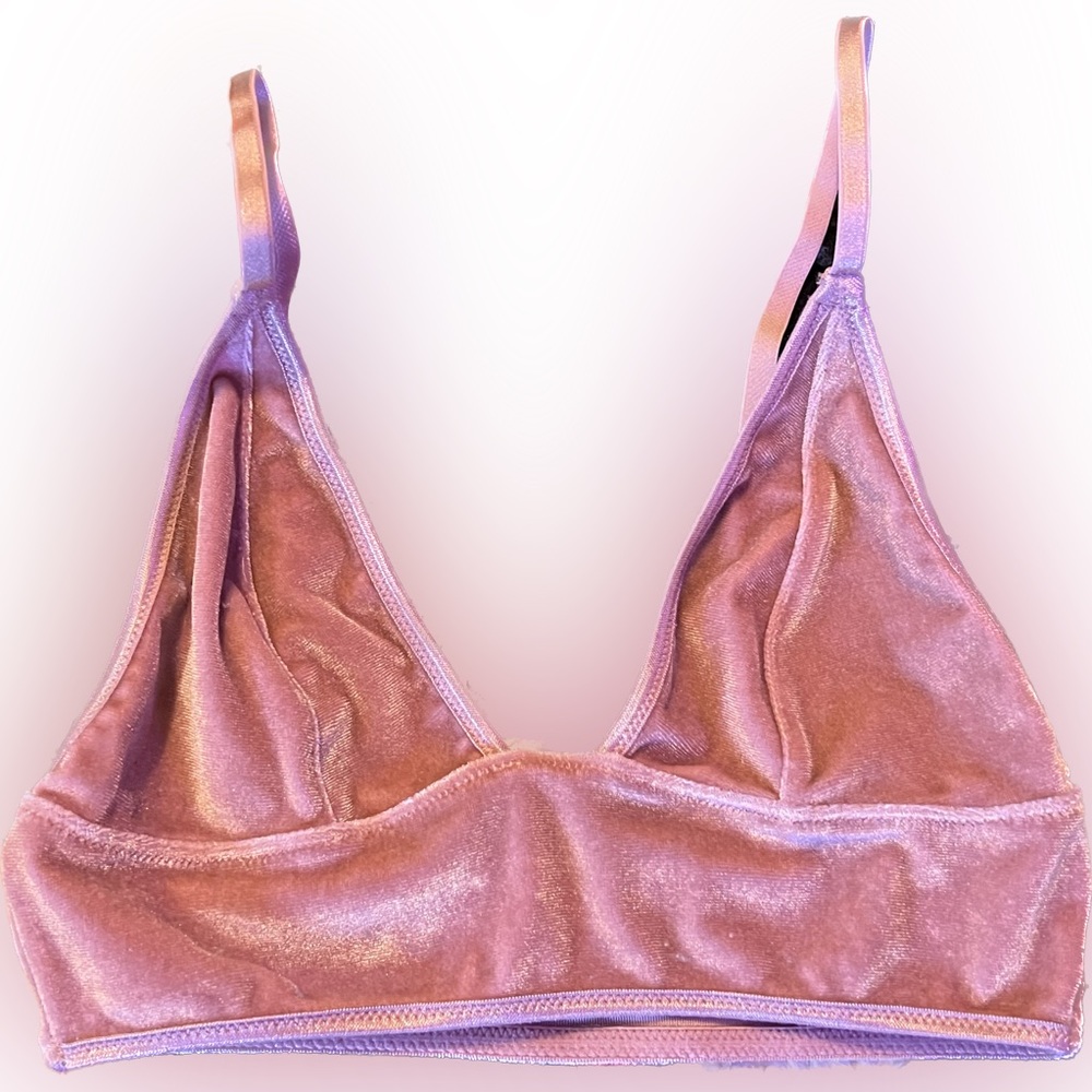 Forever 21 Velvet Bralette womens XS